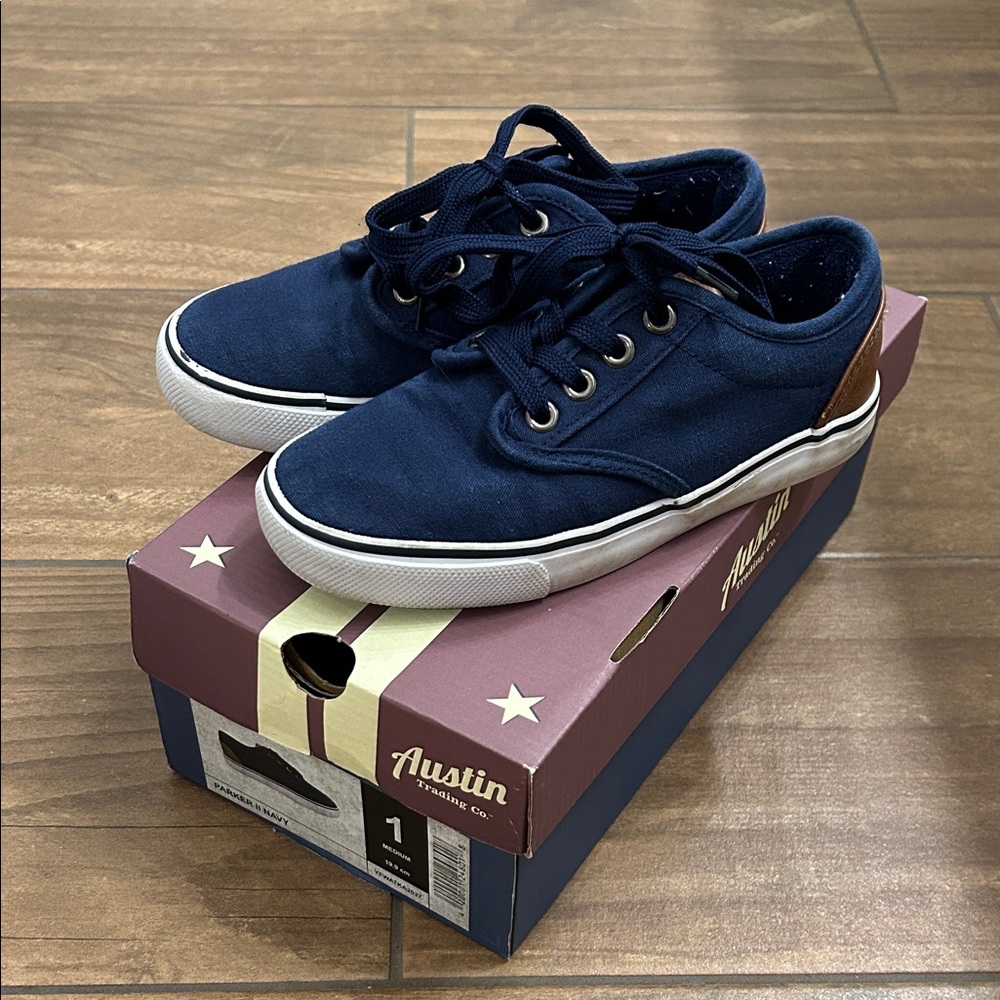 Kids Navy Casual Sneakers
